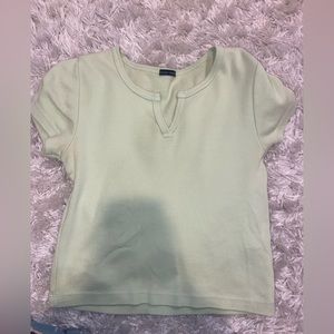 brandy melville light green t shirt